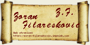 Zoran Filaresković vizit kartica